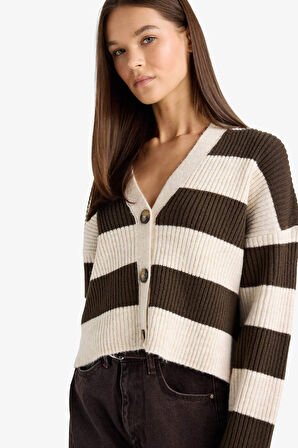 Regular Fit V Yaka Hırka