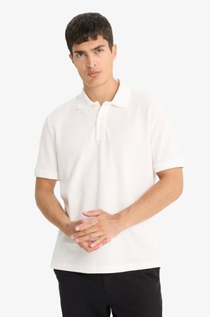 DeFacto REGULAR FIT %100 Pamuk Polo Tişört E9504AX25SMWT32
