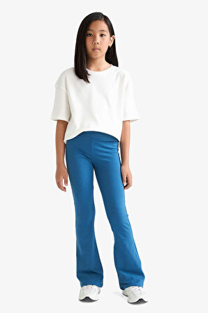 Kız Çocuk Flare Fit Fitilli Kaşkorse Pantolon
