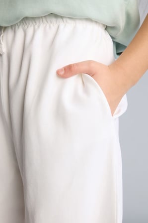 DeFacto Wıde Leg Geniş Paça Keten Karışımlı Pantolon Kız Çocuk H1224A826SMWT34