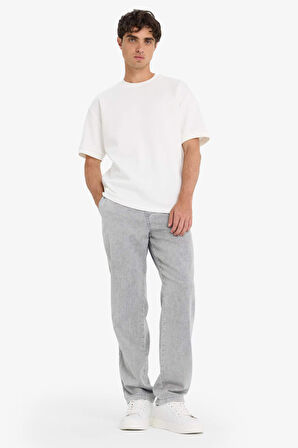 Wide Leg Geniş Paça Jean Kar Yıkamalı Pantolon