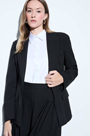 Regular Fit Ceket Yaka Blazer Ceket