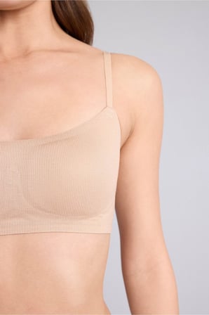 Pamuklu Çıkarılabilir Kap Pedli Balensiz Tişört Bra