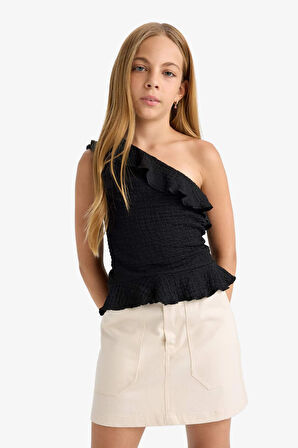 Kız Çocuk Tek Omuzlu Atlet