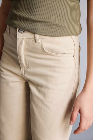 DeFacto %100 Pamuk 90's Wıde Leg Gabardin Pantolon Kız Çocuk G0603A826SPER41