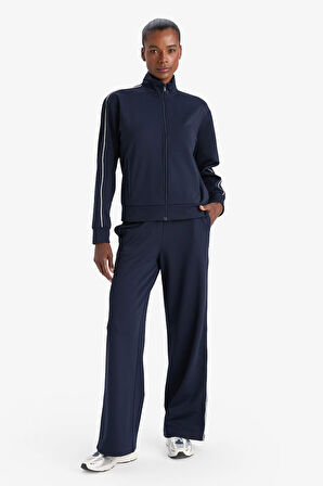 DeFactoFit Wide Leg Cepli Geniş Paça Standart Boy Sporcu Pantolon