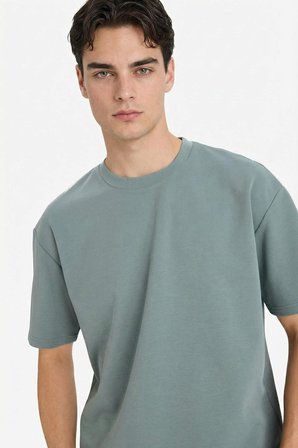 DeFacto Nefes Alabilen Oversize Tişört X3926AZ26SPGN1083