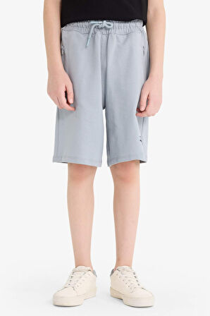 DeFacto Erkek Çocuk Beli Lastikli Baskılı Şort F6434A825HSGR445