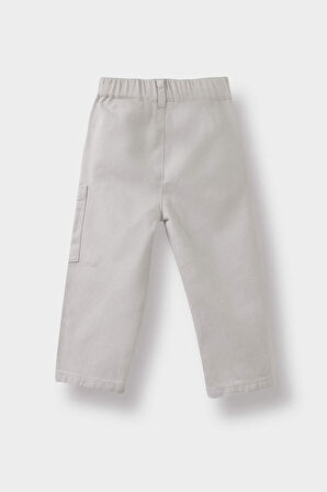 Erkek Bebek Esnek Bantlı Paça Gabardin Pantolon