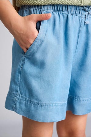 Tencel Şort Kız Çocuk