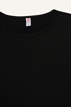 Bisiklet Yaka Uzun Kollu Üst-Fall in Love