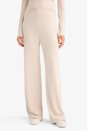 DeFacto Beli Lastikli Wide Leg Geniş Paça Eşofman Altı F0981AX25WNBG583