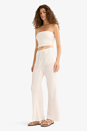 Wide Leg Cepli Normal Bel Standart Boy Bürümcük Pantolon