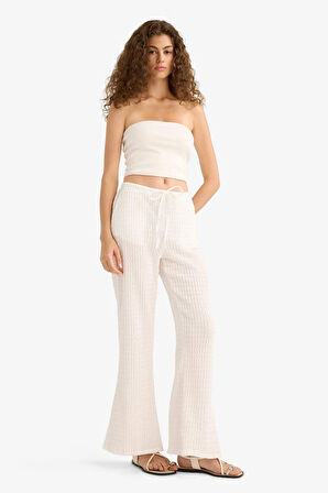 Wide Leg Cepli Normal Bel Standart Boy Bürümcük Pantolon