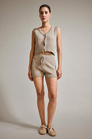 Önden Bağlamalı Yelek