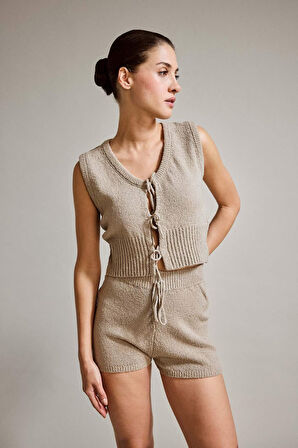 Önden Bağlamalı Yelek