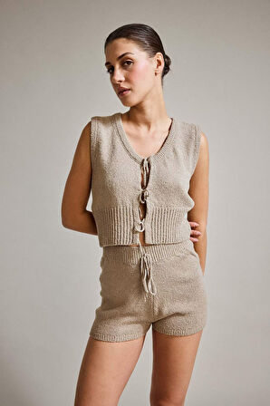 Önden Bağlamalı Yelek