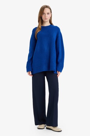 DeFacto Loose Fit Bisiklet Yaka Triko Kazak Tunik G7239AX25CWBE835