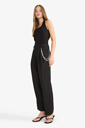 Baggy Fit Çift Cepli Normal Bel Standart Boy Pantolon