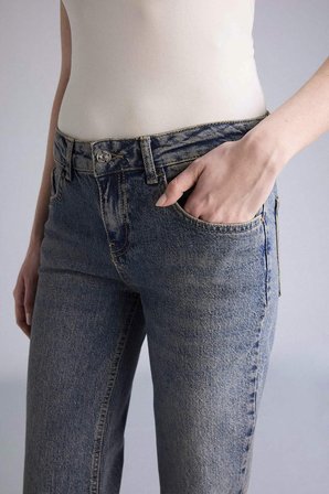 Düşük Bel Jean Yıkamalı Pantolon G1407AX26SPNM28