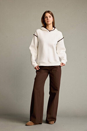 Overshirt Fit Kapüşonlu Sweatshirt