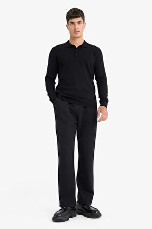 Regular Fit Beli Bağcıklı Düz Paça Eşofman Altı