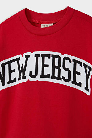 DeFacto Erkek Bebek Bisiklet Yaka Baskılı Kısa Kollu Tişört F3916A525AURD79