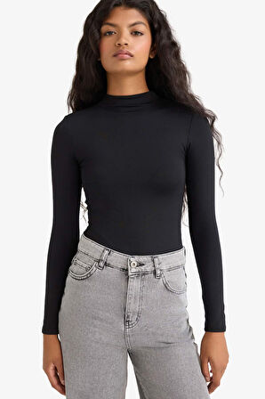 Uzun Kollu Çıtçıtlı Body