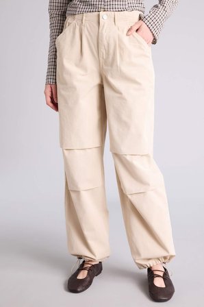DeFacto Paraşüt Kargo Cepli Normal Bel Standart Boy Gabardin Pantolon E2162AX26SPBG757