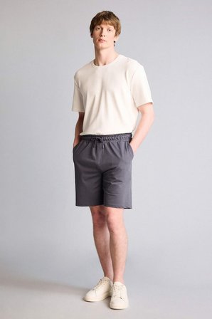 DeFacto Slim Fit Cepli Pamuklu Basic Bermuda Şort W1105AZ26SMAR58