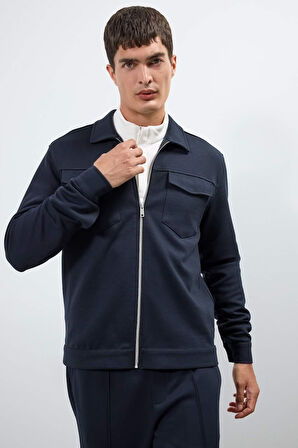 Regular Fit Polo Yaka Gömlek Ceket