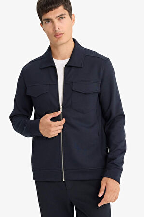 Regular Fit Polo Yaka Gömlek Ceket