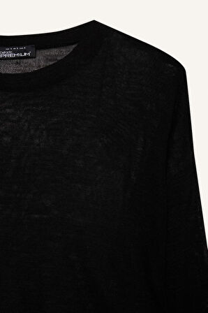 Relax Fit Bisiklet Yaka Triko Kazak