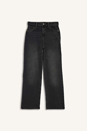 90's Wide Leg Yüksek Bel Uzun Jean Pantolon
