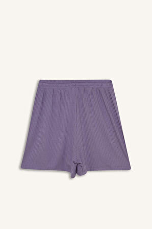 DeFactoFit Standart Fit Sporcu Kısa Paça Ribana Şort