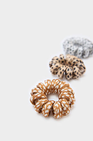 Kadın 3'lü Spiral Lastik Toka