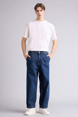 DeFacto Esnek Belli Barrel Fıt Jean Pantolon F8996AX26SPNM34