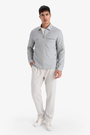 DeFacto Esnek Basic Beli Bağcıklı Cepli Düz Paça Jogger Pantolon C6022AX26SPGR368