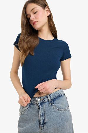 Coool Fitted Ribana Kısa Kollu Tişört