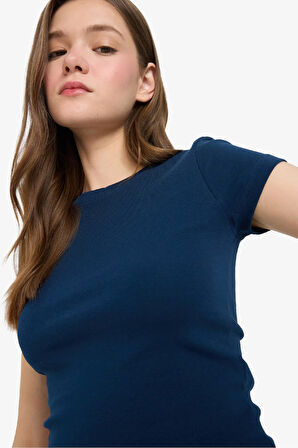 Coool Fitted Ribana Kısa Kollu Tişört