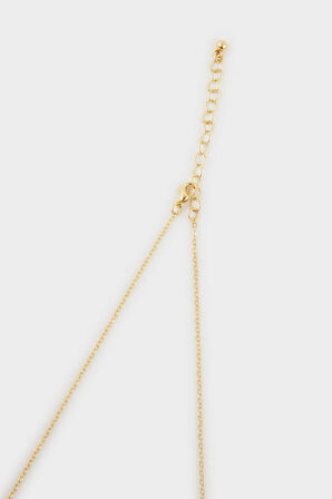 Kadın Çelik Mavi Göz Detaylı Kolye