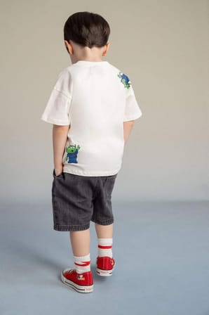 DeFacto %100 Pamuk Pamuklu Denim Şort Erkek Bebek G7553A526SMNM55