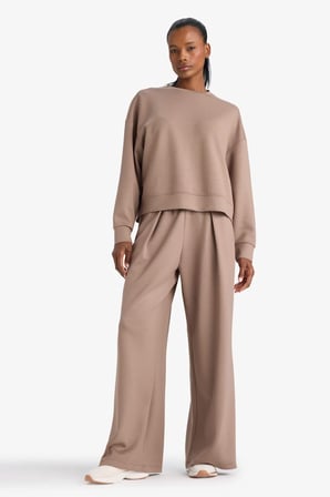 DeFacto Oversize Geniş Kalıp Bisiklet Yaka Modal Ultra Soft Sweatshirt E8954AX25AUBN576