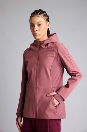 DeFacto Su İtici Slım Fıt Kapüşonlu Fermuarlı Softshell Mont G0237AX26SPBR252