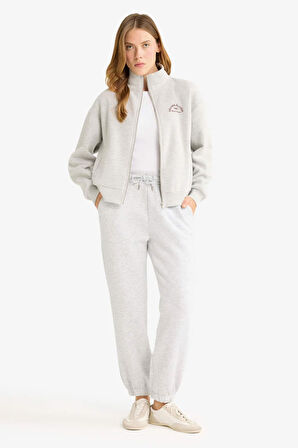 Basic Düz Cepli Beli Bağcıklı Kalın Jogger Eşofman Altı