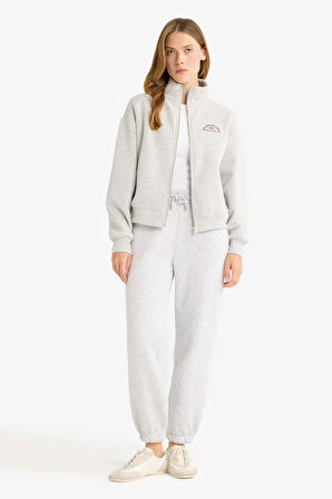 Basic Düz Cepli Beli Bağcıklı Kalın Jogger Eşofman Altı