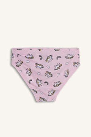 Kız Çocuk Desenli 3'lü Slip Külot