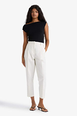 Slim Fit Dar Kesim Degaje Yaka Bluz