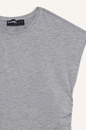 Coool Fitted Bisiklet Yaka Basic Düz Modal Kısa Kollu Tişört