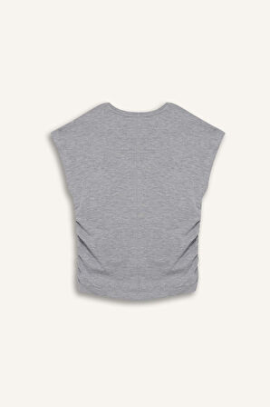 Coool Fitted Bisiklet Yaka Basic Düz Modal Kısa Kollu Tişört